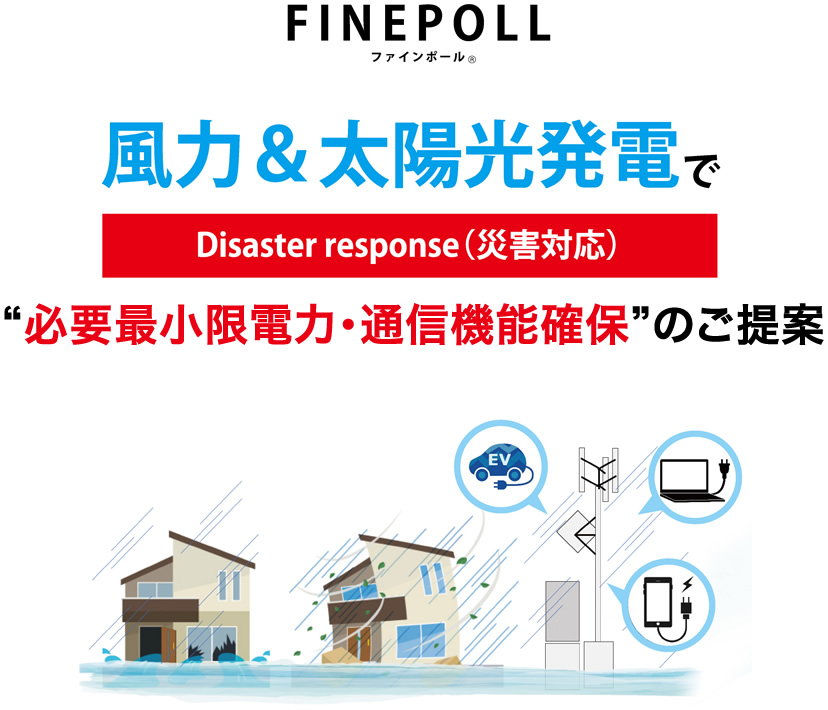 風力＆太陽光発電で“必要最小限電力確保”のご提案